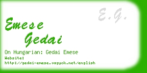 emese gedai business card